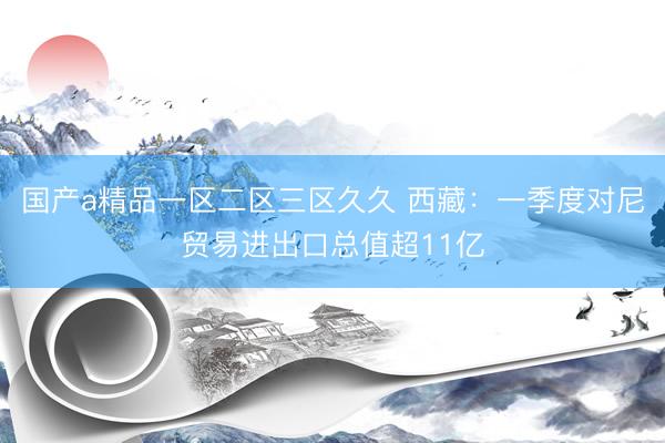国产a精品一区二区三区久久 西藏：一季度对尼贸易进出口总值超11亿