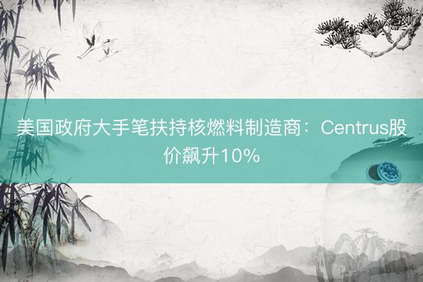美国政府大手笔扶持核燃料制造商：Centrus股价飙升10%