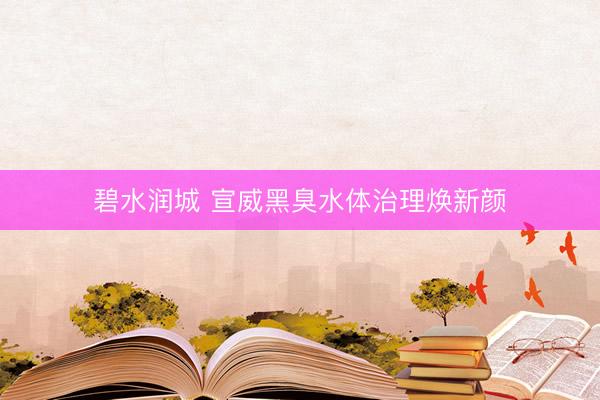 碧水润城&amp;#32;宣威黑臭水体治理焕新颜