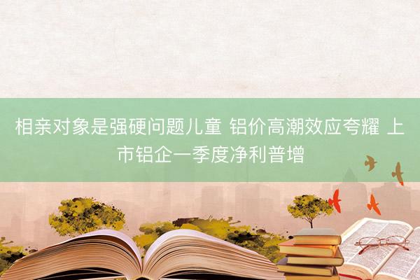 相亲对象是强硬问题儿童 铝价高潮效应夸耀 上市铝企一季度净利普增